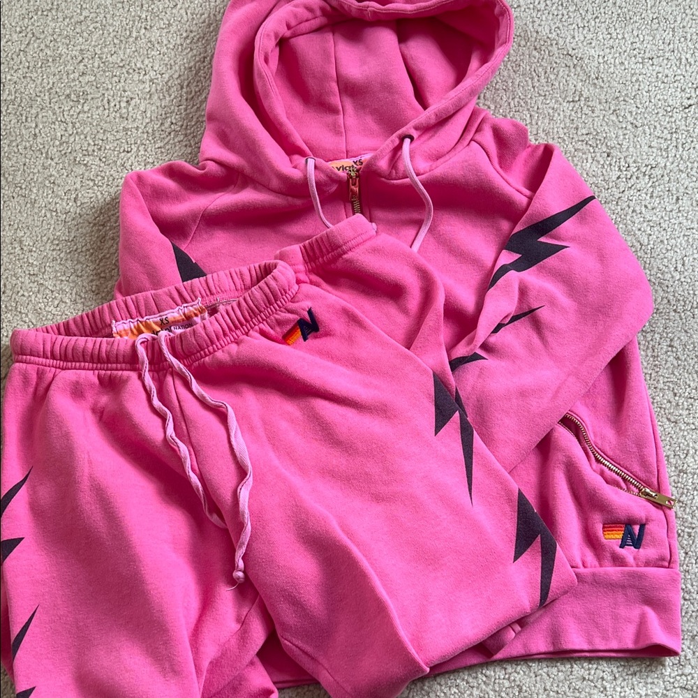 Aviator Nation sweatsuit set size xs